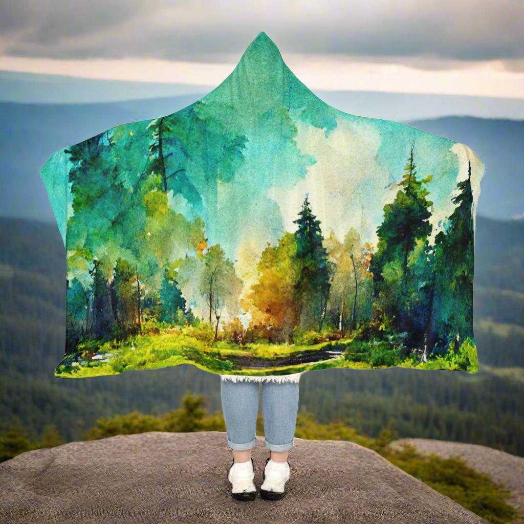 Watercolor Mountain - Snuggle Blanket