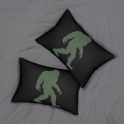 Bigfoot Green Lumbar Pillow