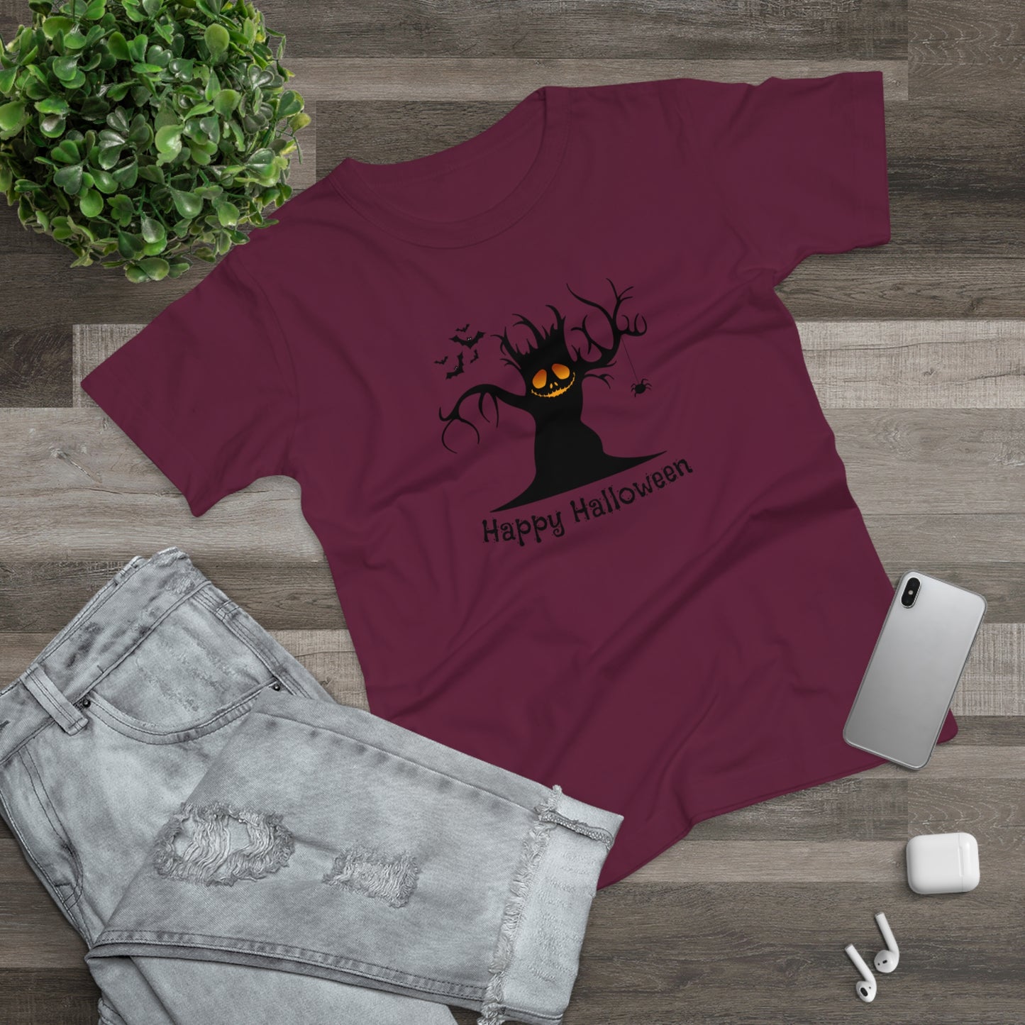 Happy Halloween Spooky Tree  - Women’s Tee