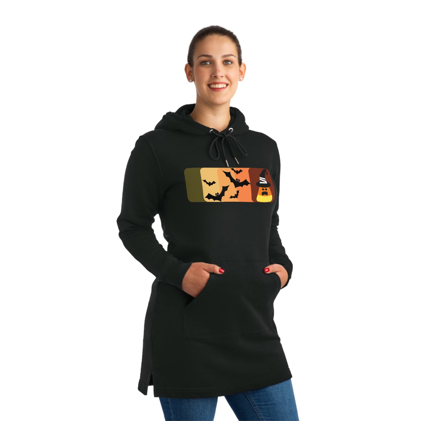 Candy Corn Streeter Hoodie Dress