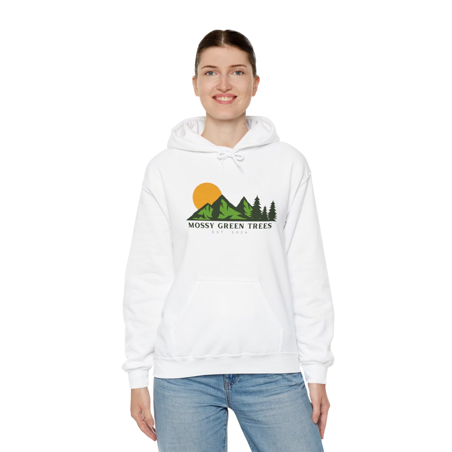 Mossy Green Trees - Unisex Hooded Sweatshirt