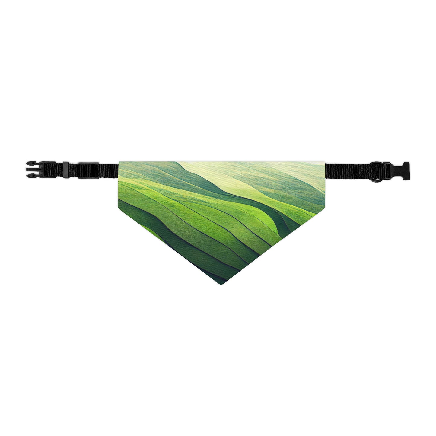 Green Waves Pet Bandana Collar