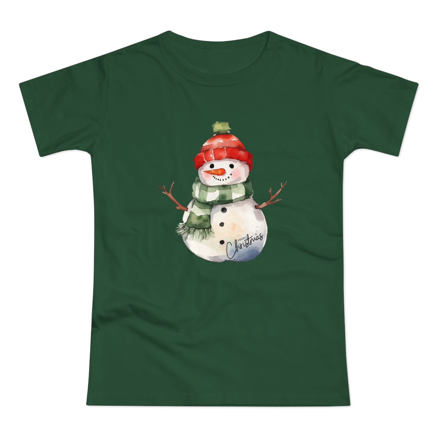 Merry Christmas Snowman Top Women's T-shirt