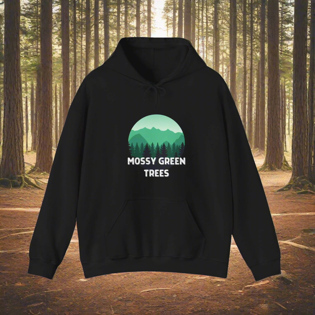 Mossy Green Trees Unisex Heavy Blend™ Hooded Sweatshirt