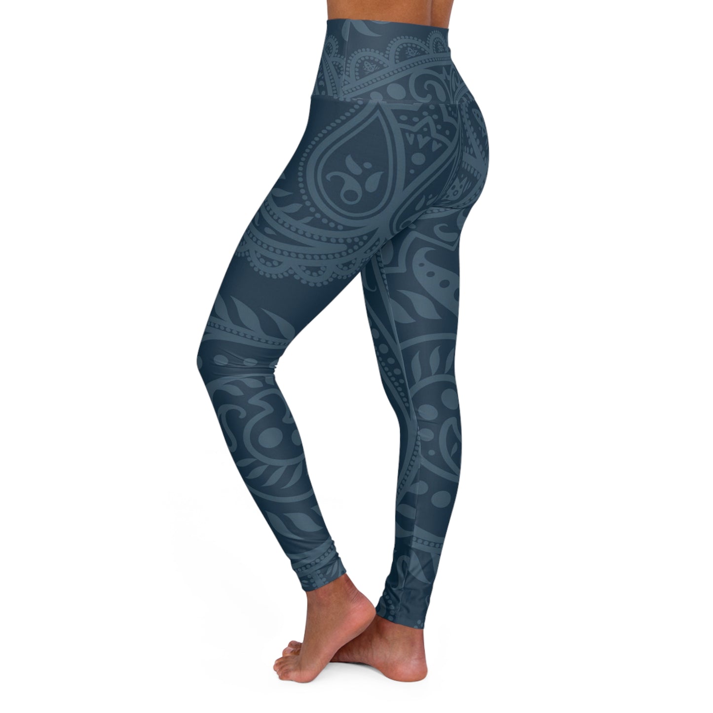 Paisley High Waisted Yoga Leggings