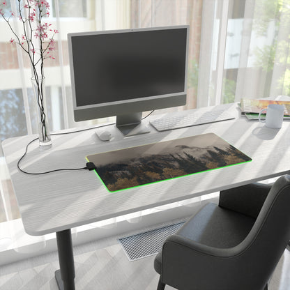 Gaming Mouse Pad - Fog Mountain LED Design