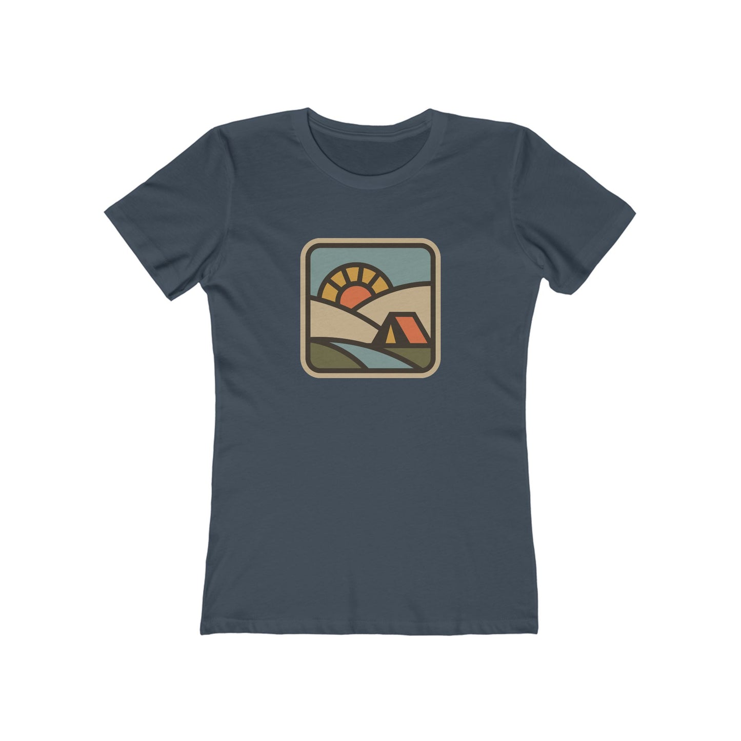 Sunrise Camp Graphic Tee — Women's Boyfriend Fit