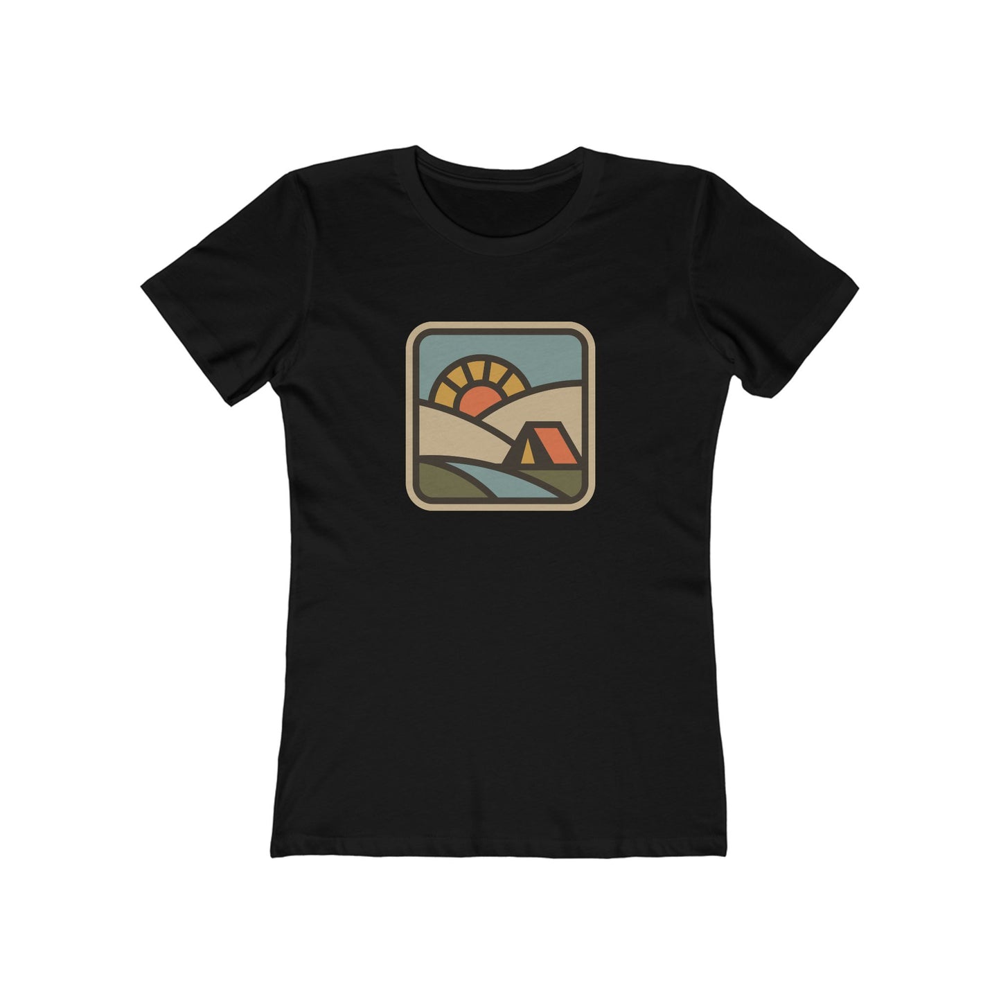 Sunrise Camp Graphic Tee — Women's Boyfriend Fit