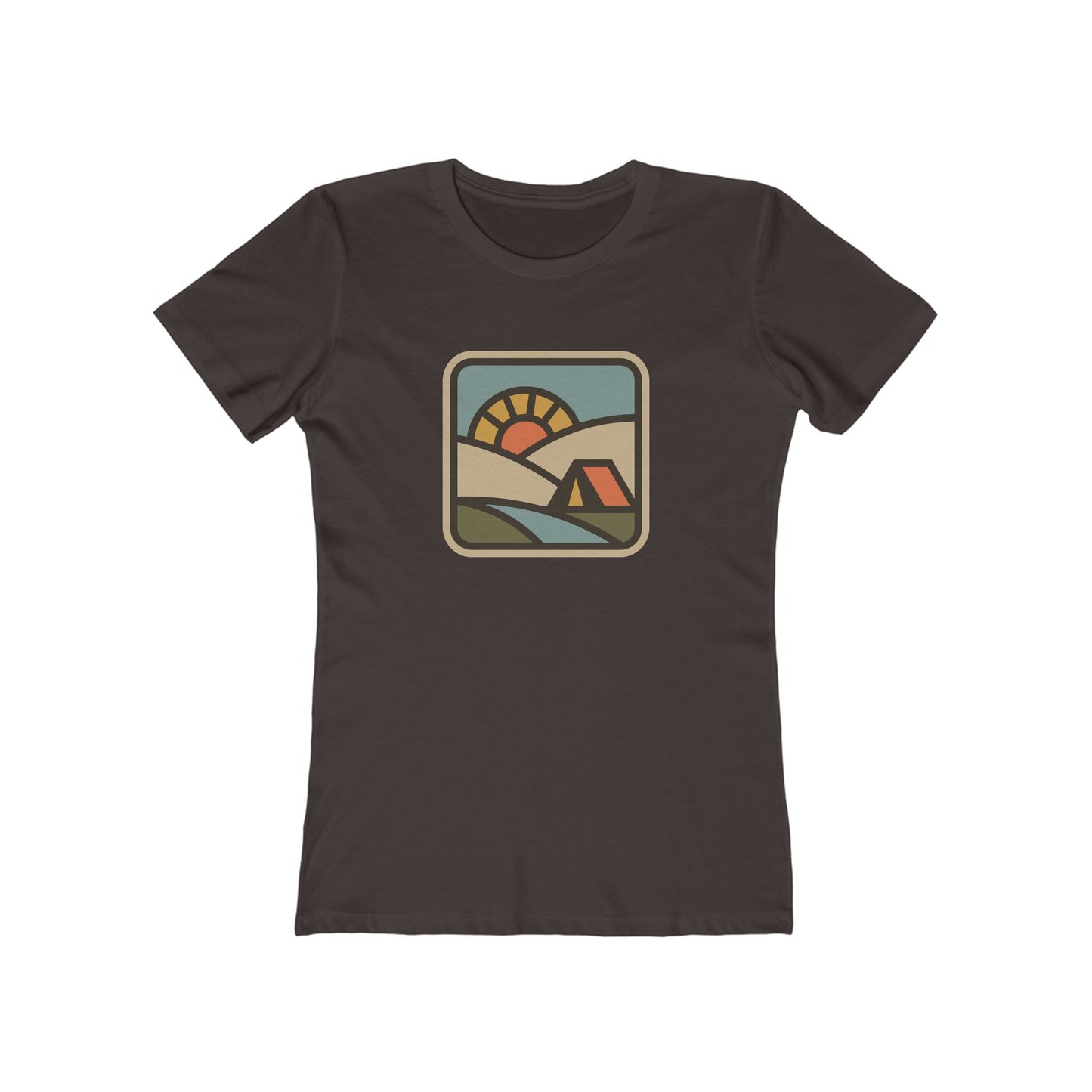 Sunrise Camp Graphic Tee — Women's Boyfriend Fit