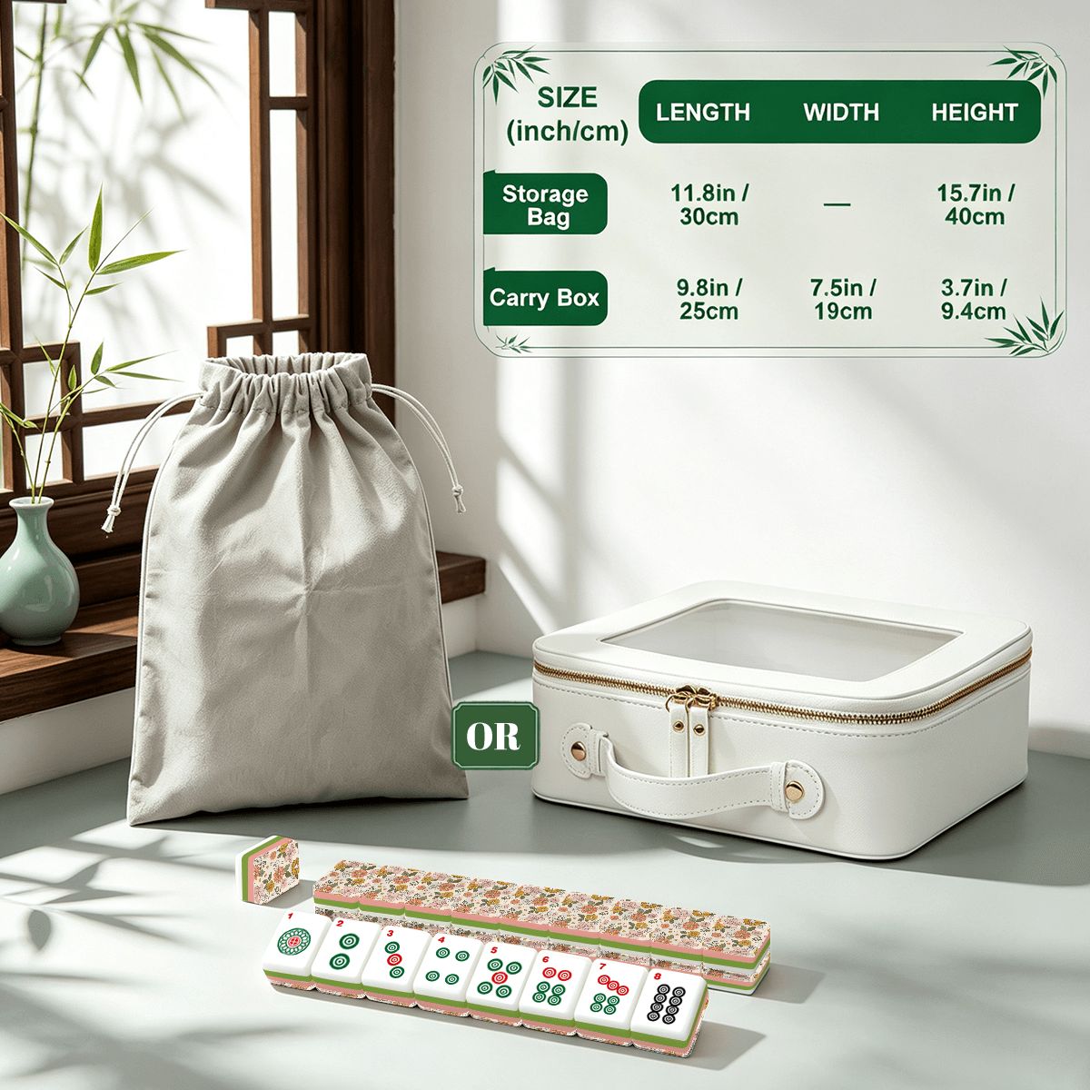 4 Layer Mahjong Tiles Set - Multiple Style Available
