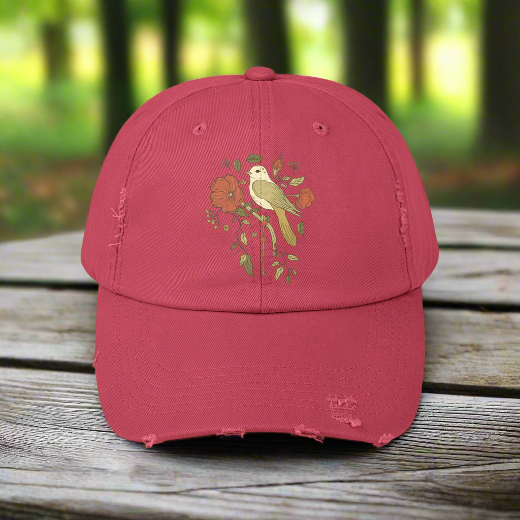 Hey Bird - Distressed Cap