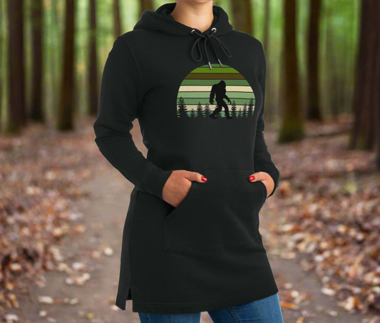 Bigfoot Retro Forest Streeter Hoodie Dress