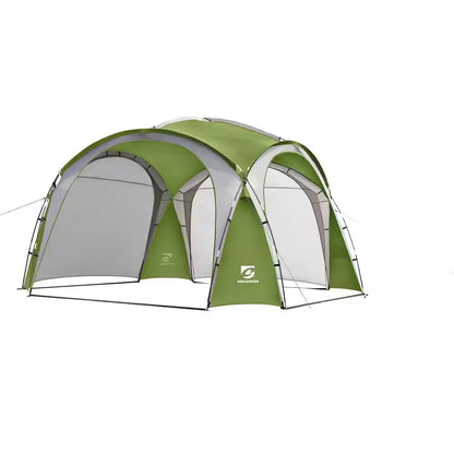 Green Large Sun Shelter for 9-People to 12-People UPF50+ Portable Beach Sunshade Tent with Carry Bag
