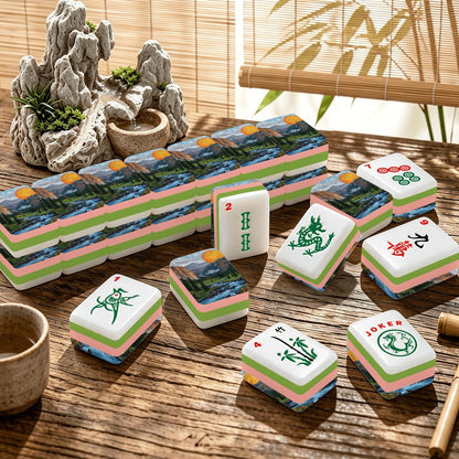 4 Layer Mahjong Tiles Set - Multiple Styles Available