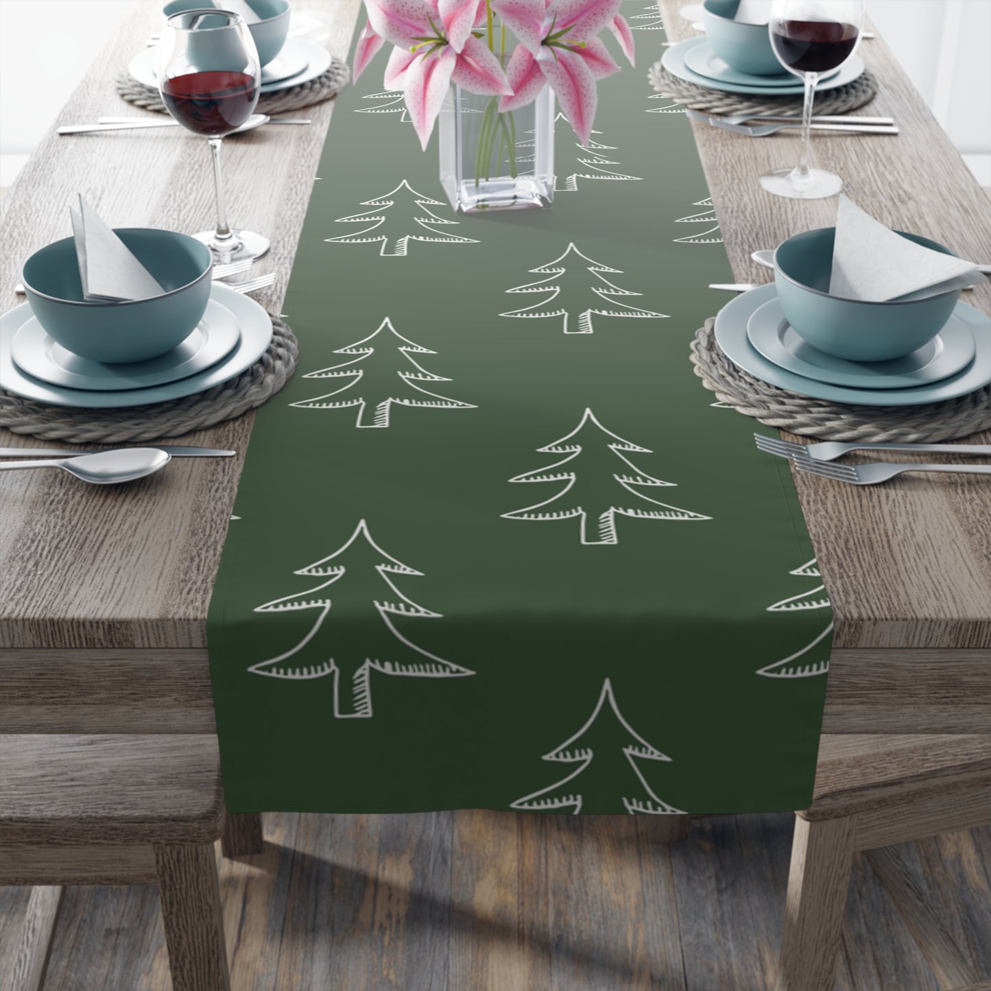 Christmas Tree Table Runner