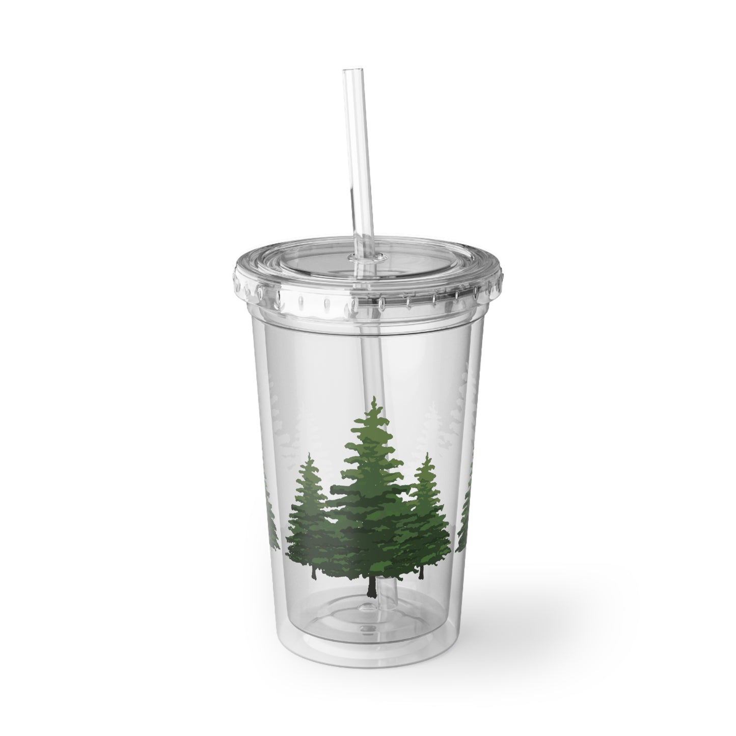 Green Pines Acrylic Cup