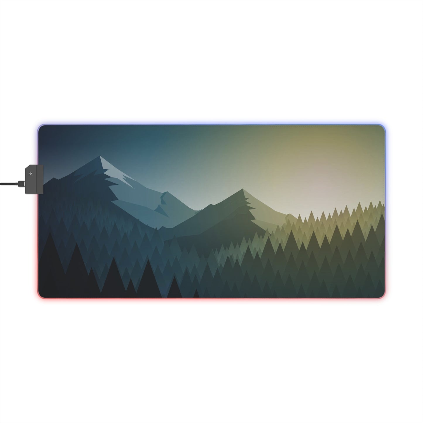 Blue Mountain LED Gaming Mouse Pad