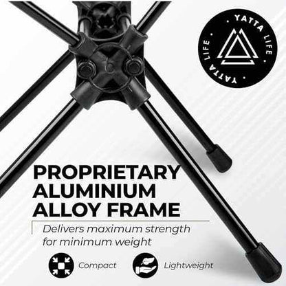 Low Back Ultralight Folding Camping Chairs - With Storage Pouch