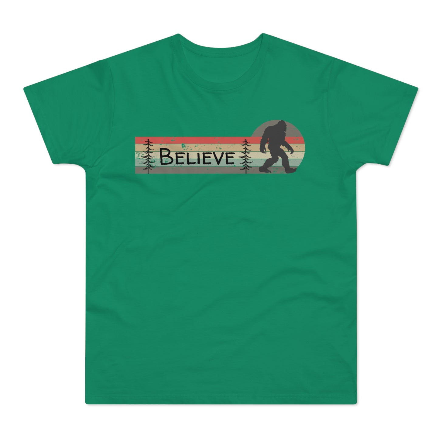 Bigfoot Believe Mountain Pine - Men's T-shirt