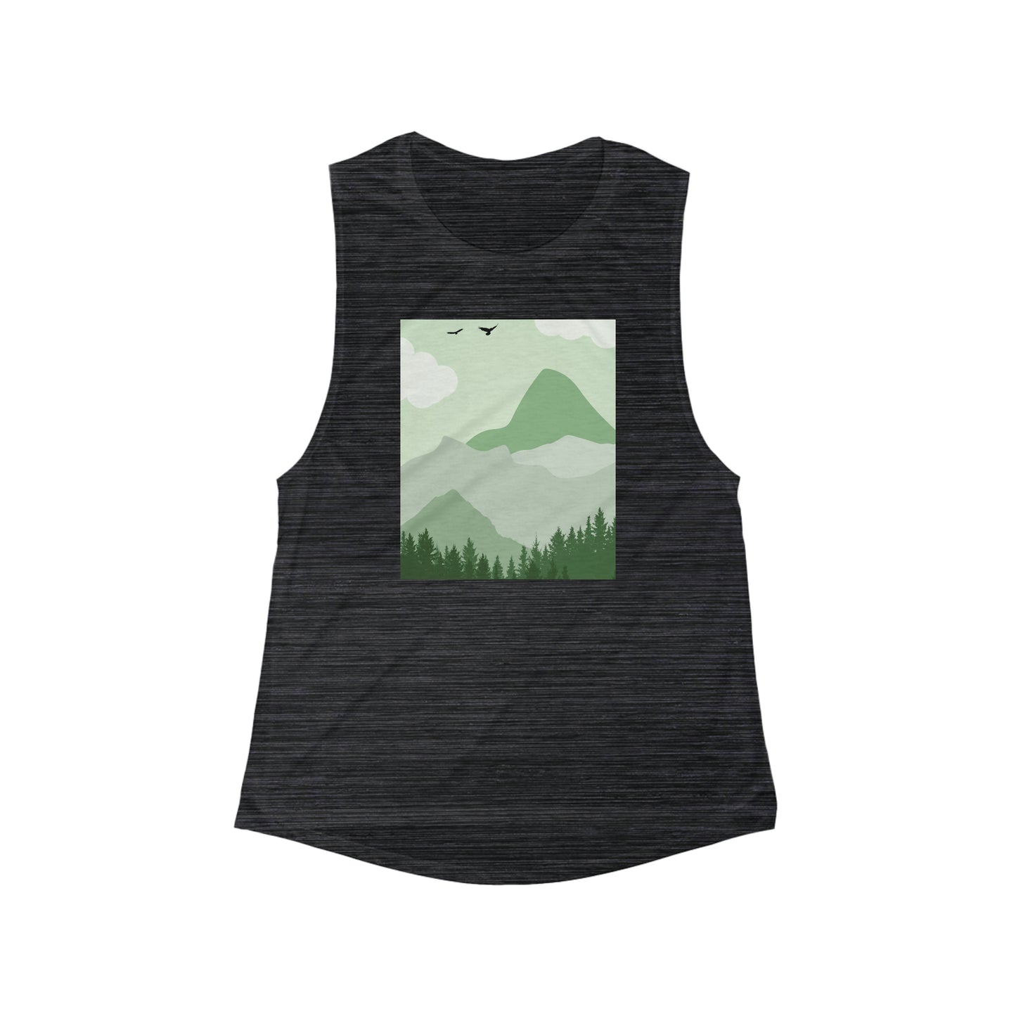 Mint Forest Women's Flowy Scoop Muscle Tank