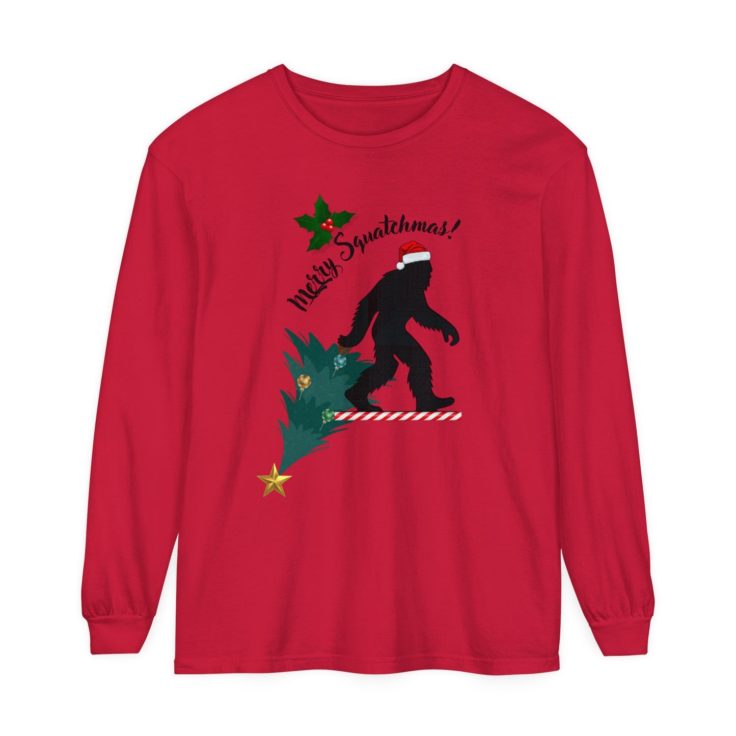 Merry Squatchmas Long Sleeve T-Shirt