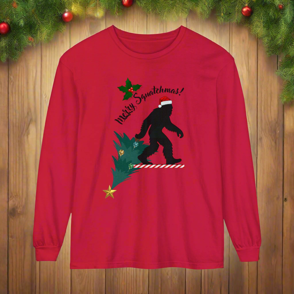 Merry Squatchmas Long Sleeve T-Shirt