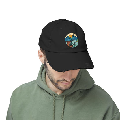 Let's Camp - Distressed Cap