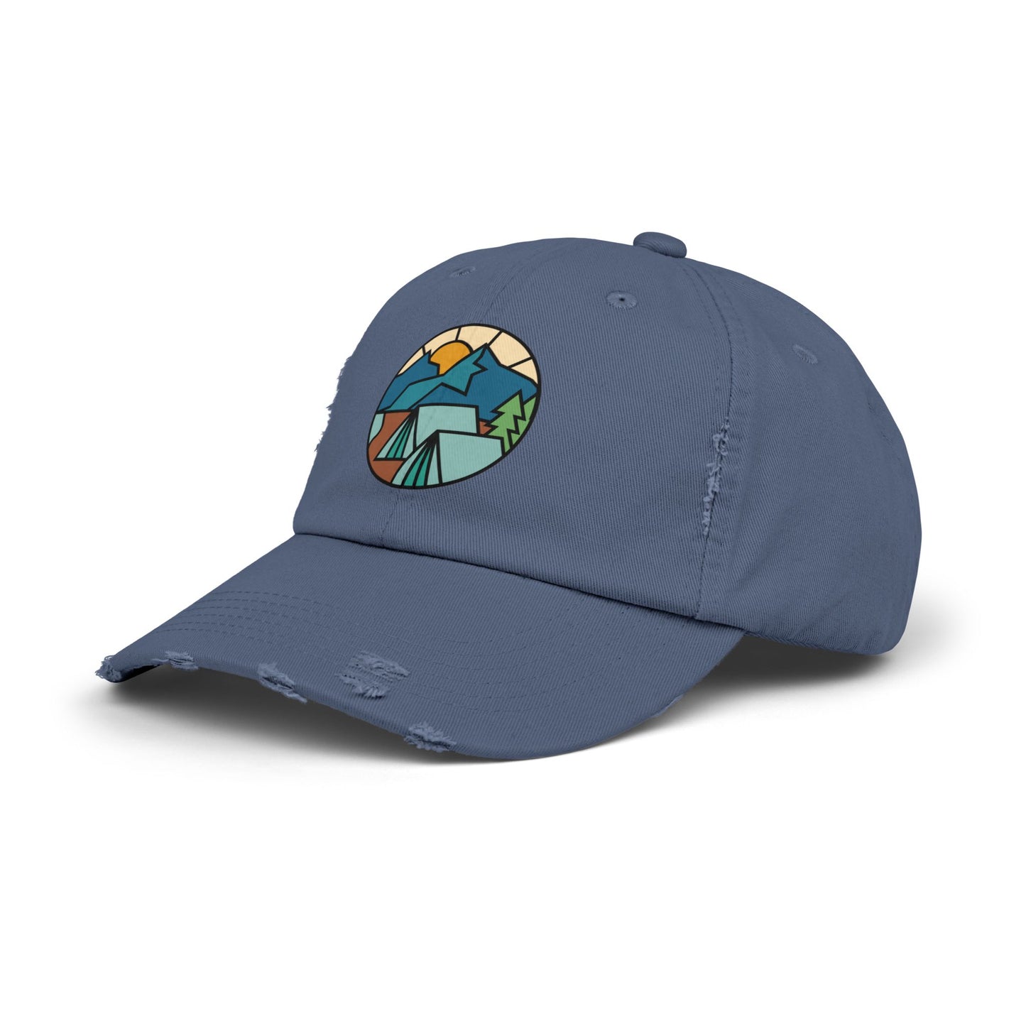 Let's Camp - Distressed Cap