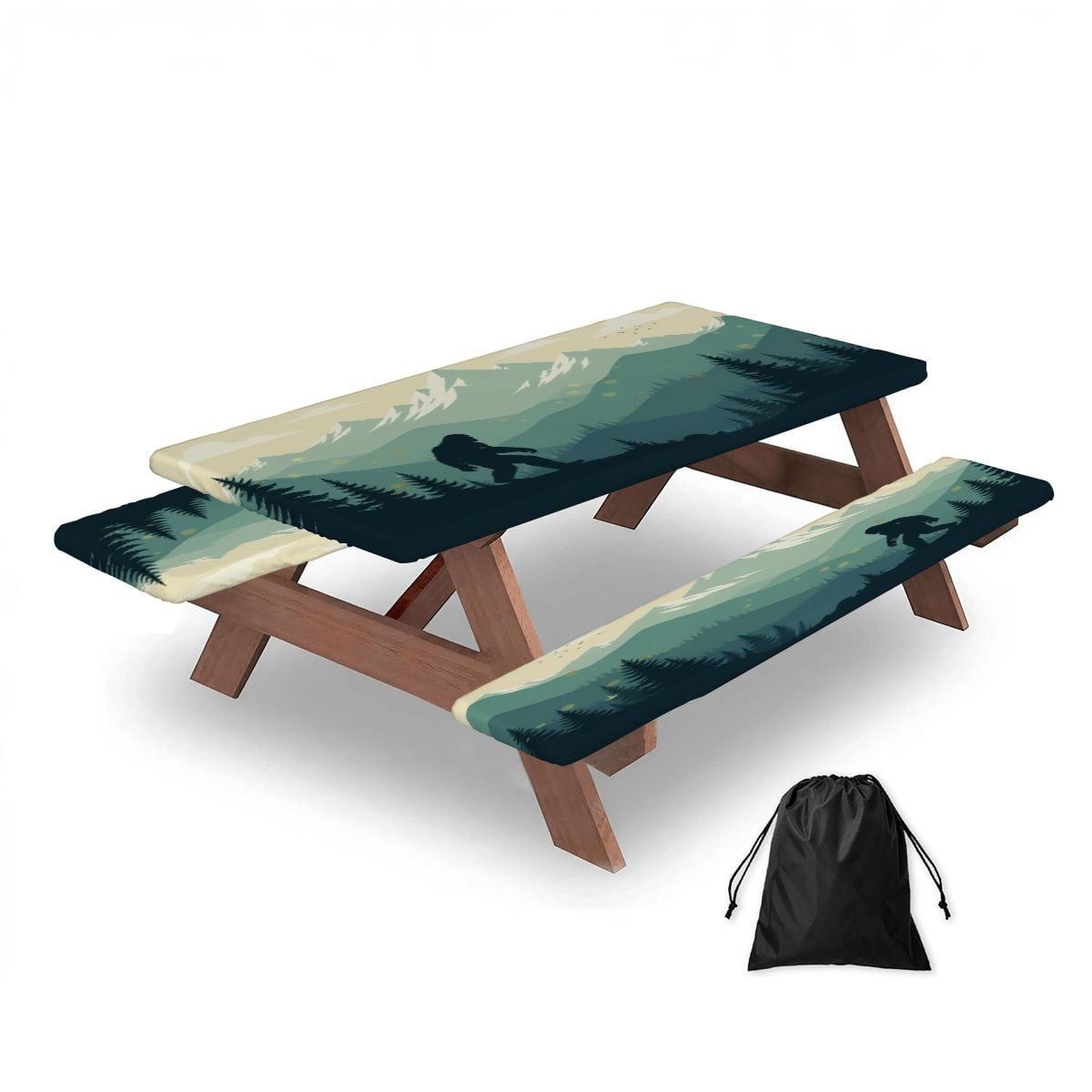 Bigfoot Picnic Table Cover with Bench Covers 5FT