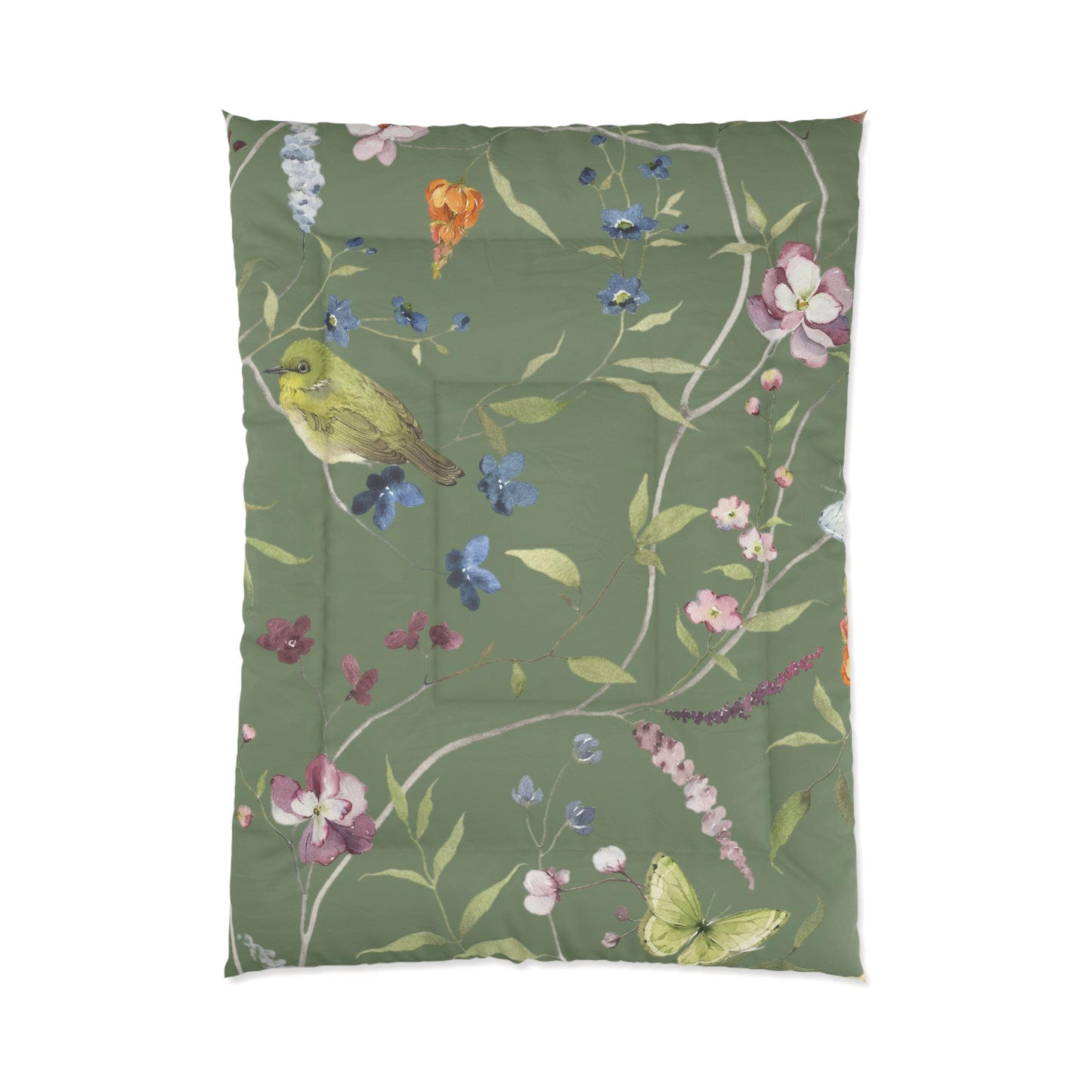 Green Bird Comforter