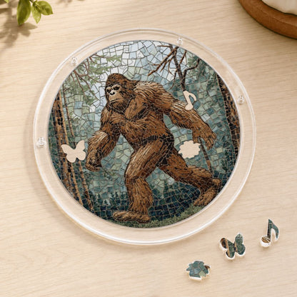 Bigfoot Mosaic Acrylic Puzzle Suncatcher