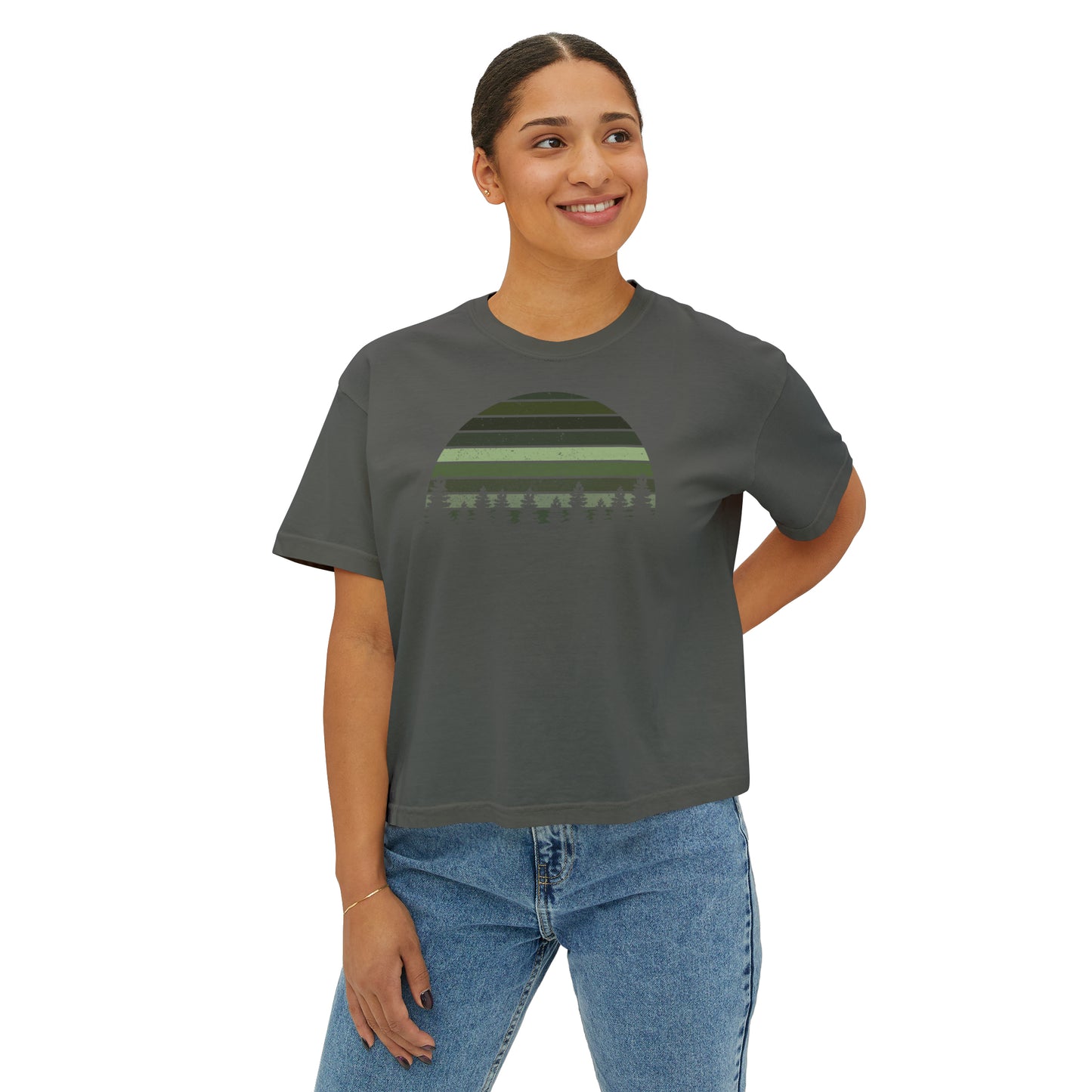 Green Pines Women's Boxy Tee