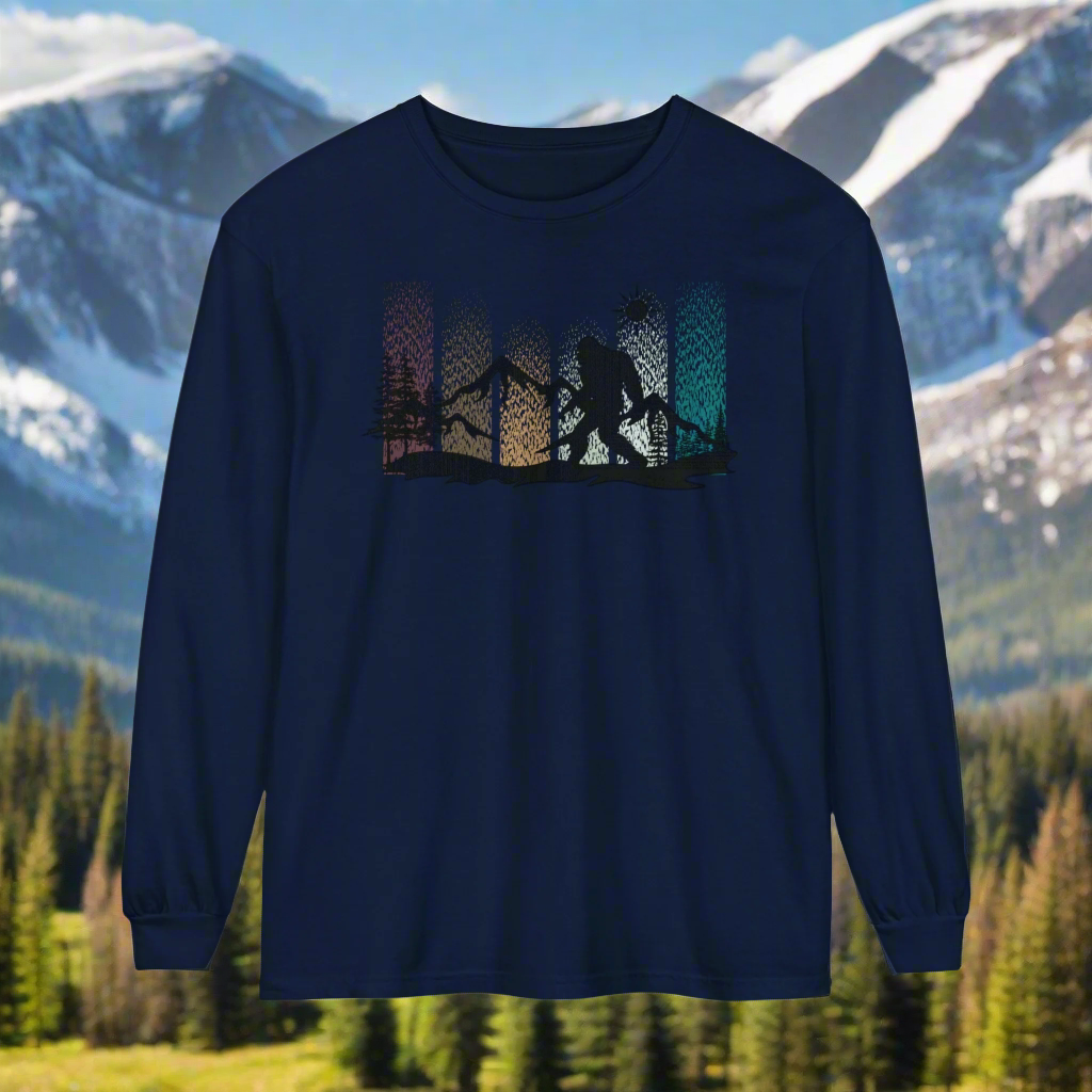 Bigfoot In the Woods - Long Sleeve Shirt