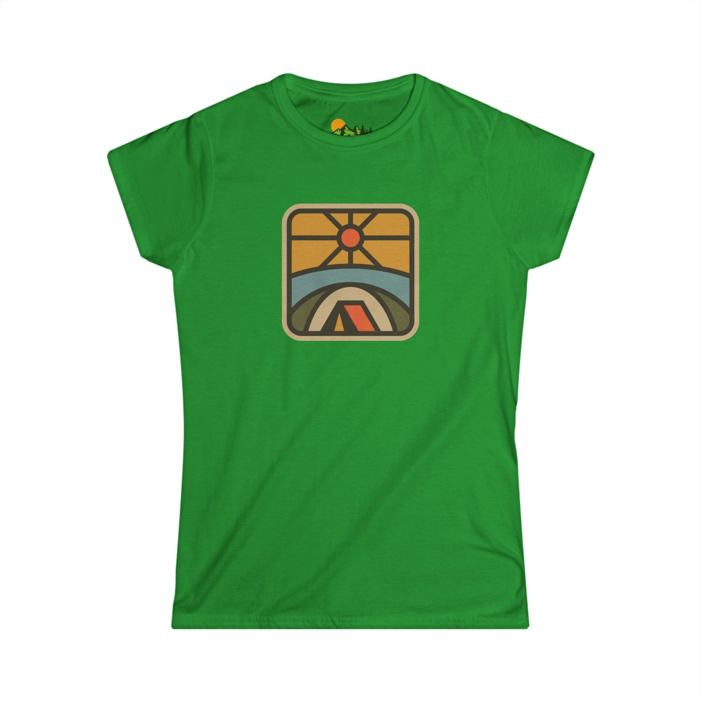 Retro Sunrise Camping Women's Tee
