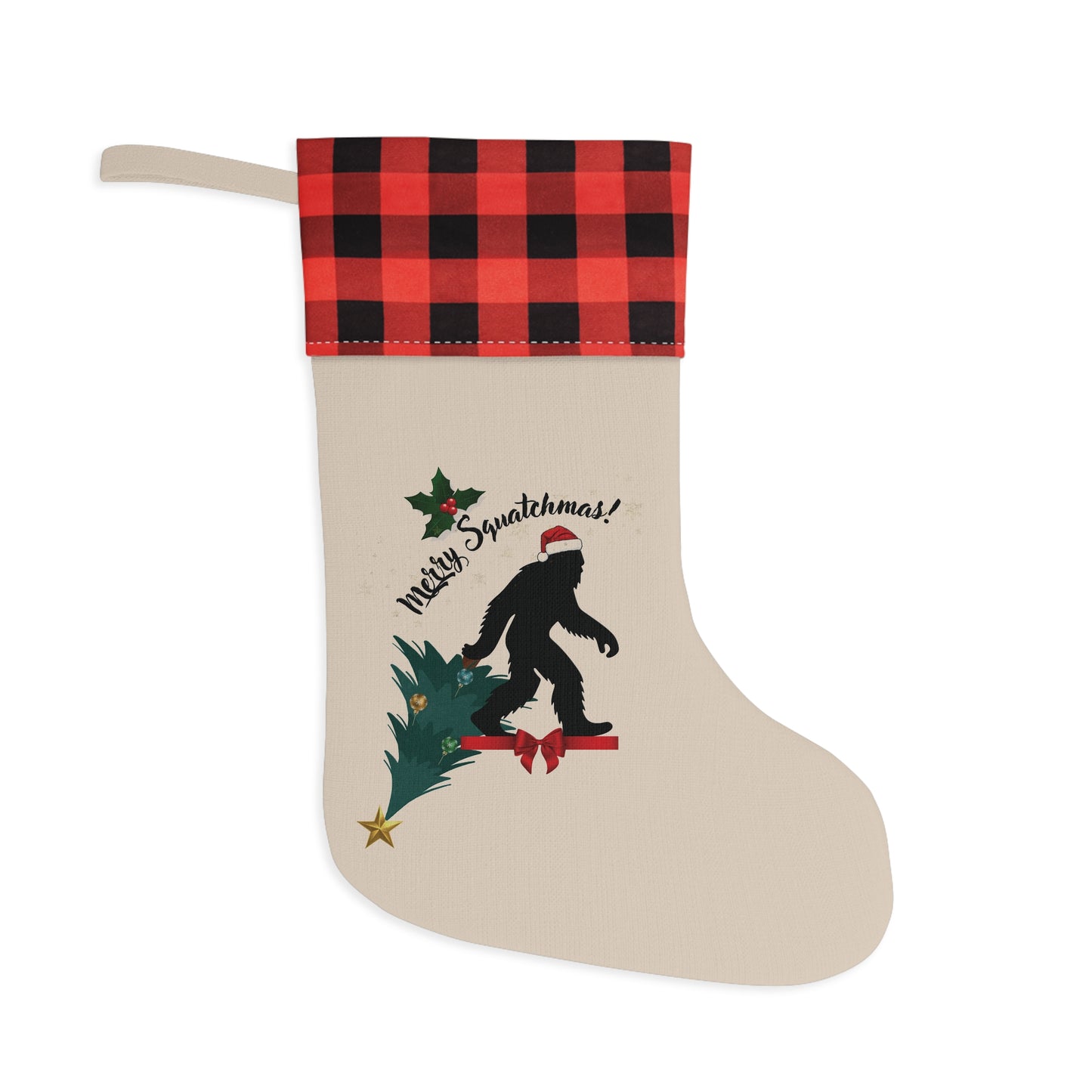 Merry Squatchmas Christmas Stocking