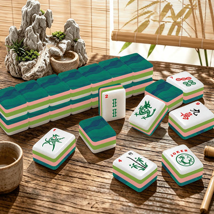 4 Layer Mahjong Tiles Set - Multiple Styles Available