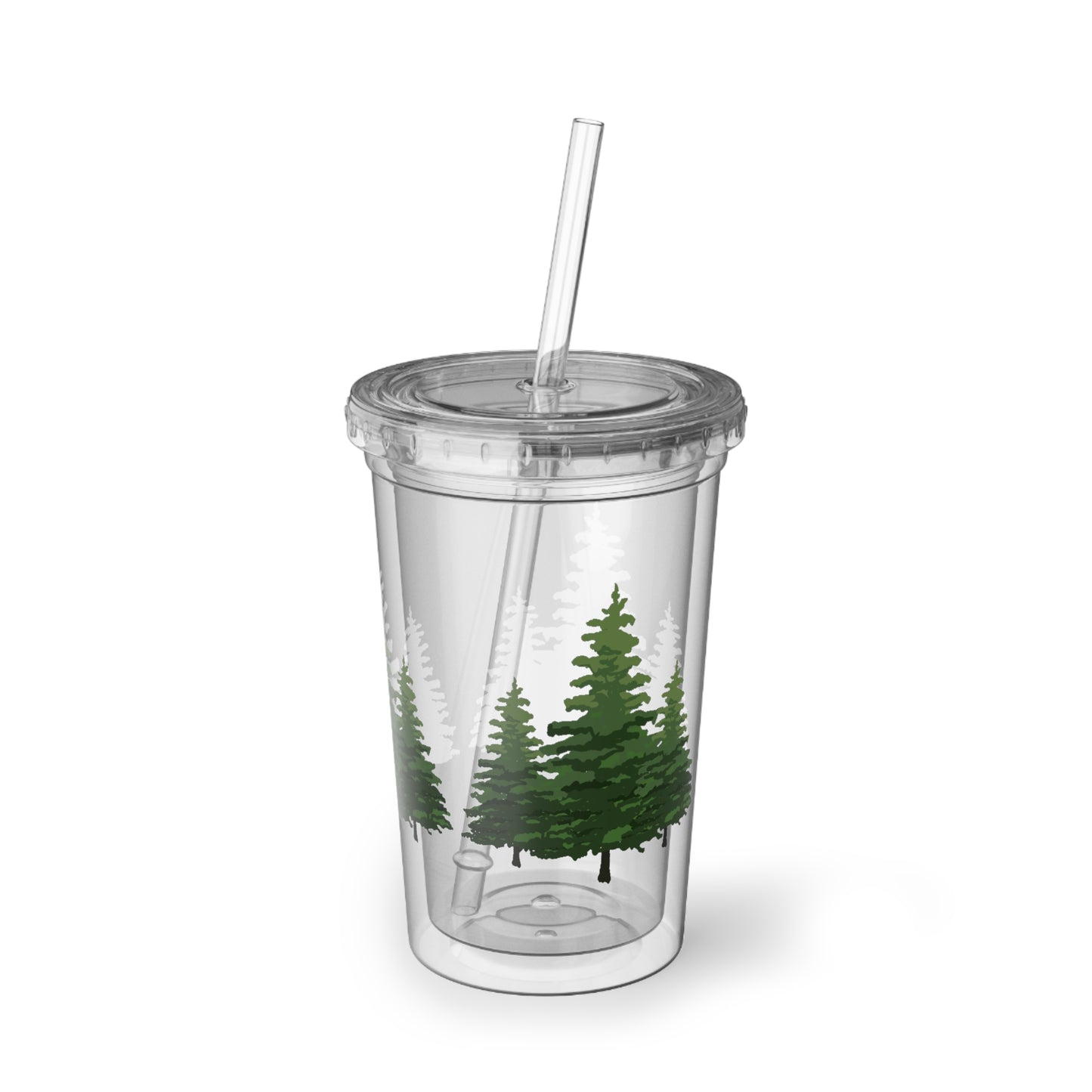 Green Pines Acrylic Cup