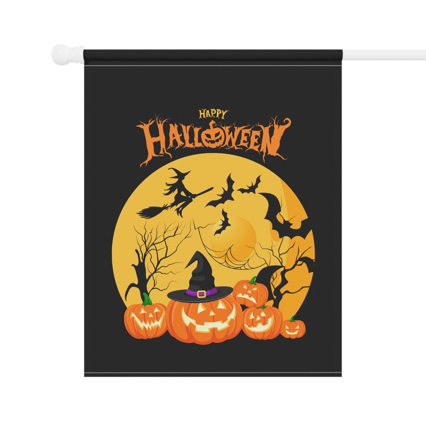 Happy Halloween Witches Moon - Garden & House Banner