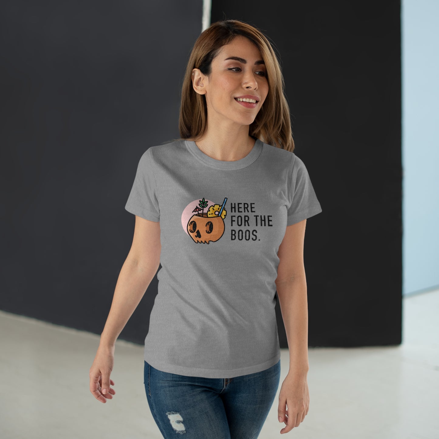 Here For The Boos - Women’s Maple Tee