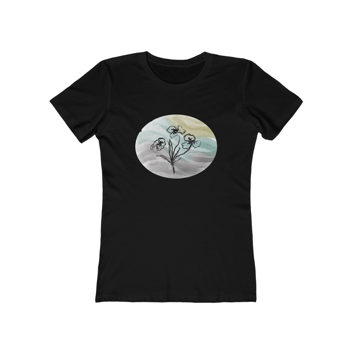 Mazy Flowers Tee for Women