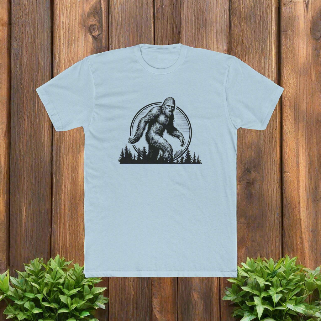 Bigfoot Rises Men's Cotton Crew Tee