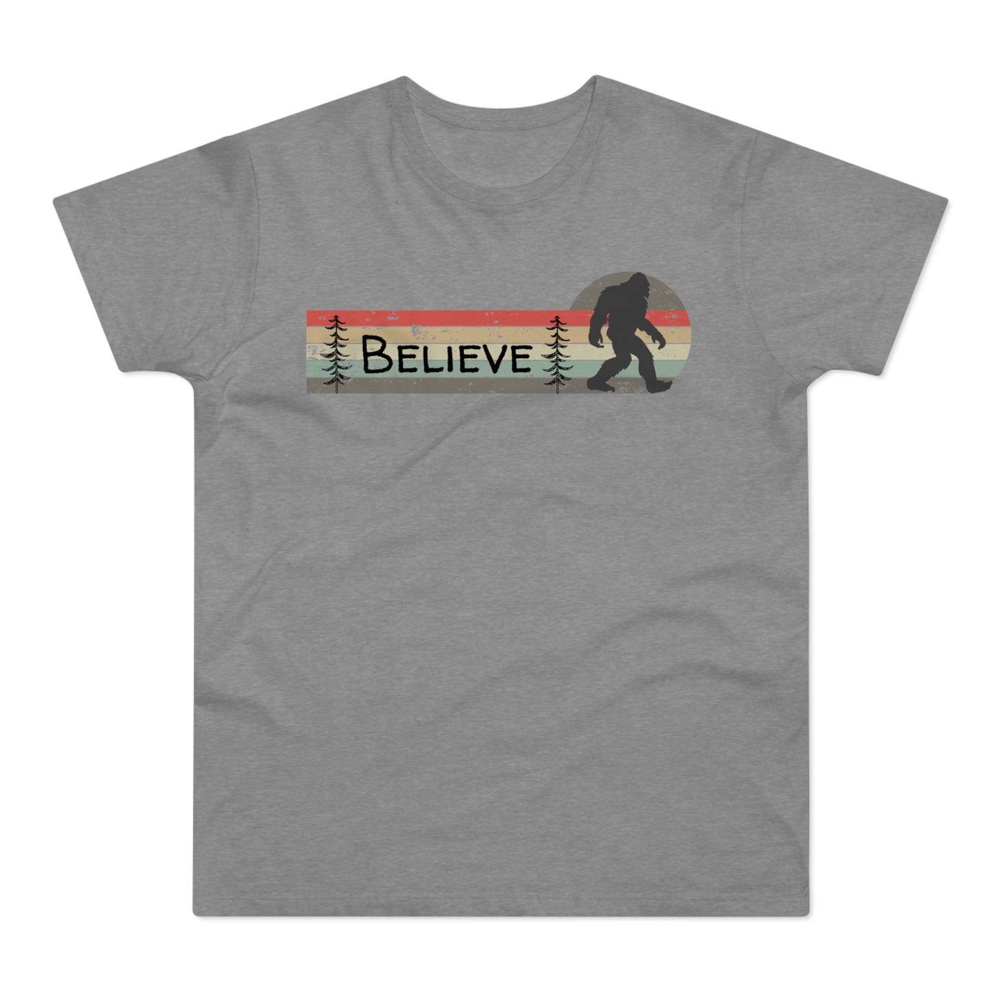 Bigfoot Believe Mountain Pine - Men's T-shirt