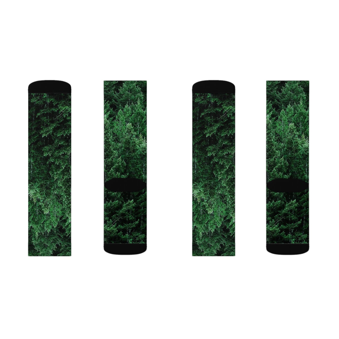 Forest Trees Sublimation Socks