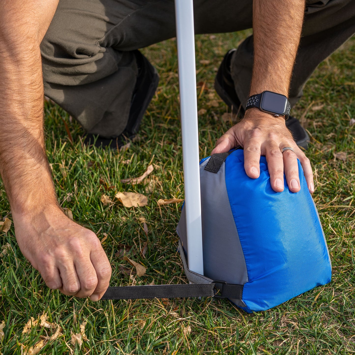 Poly Oxford 9" Sandbag Tent and Canopy Stakes (4 Pack) for Any Size Tent or Canopy