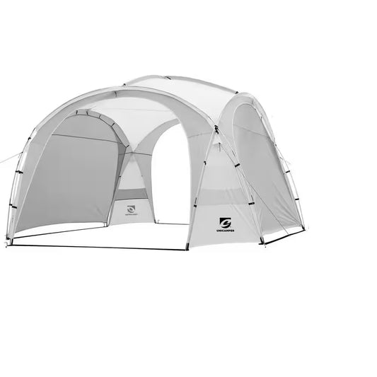 White Large Sun Shelter for 9-People to 12-People UPF50+ Portable Beach Sunshade Tent with Carry Bag