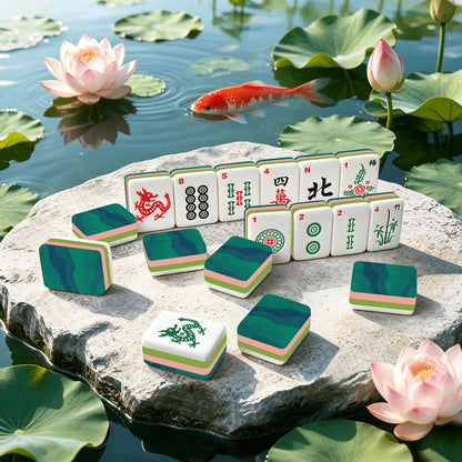 4 Layer Mahjong Tiles Set - Multiple Styles Available
