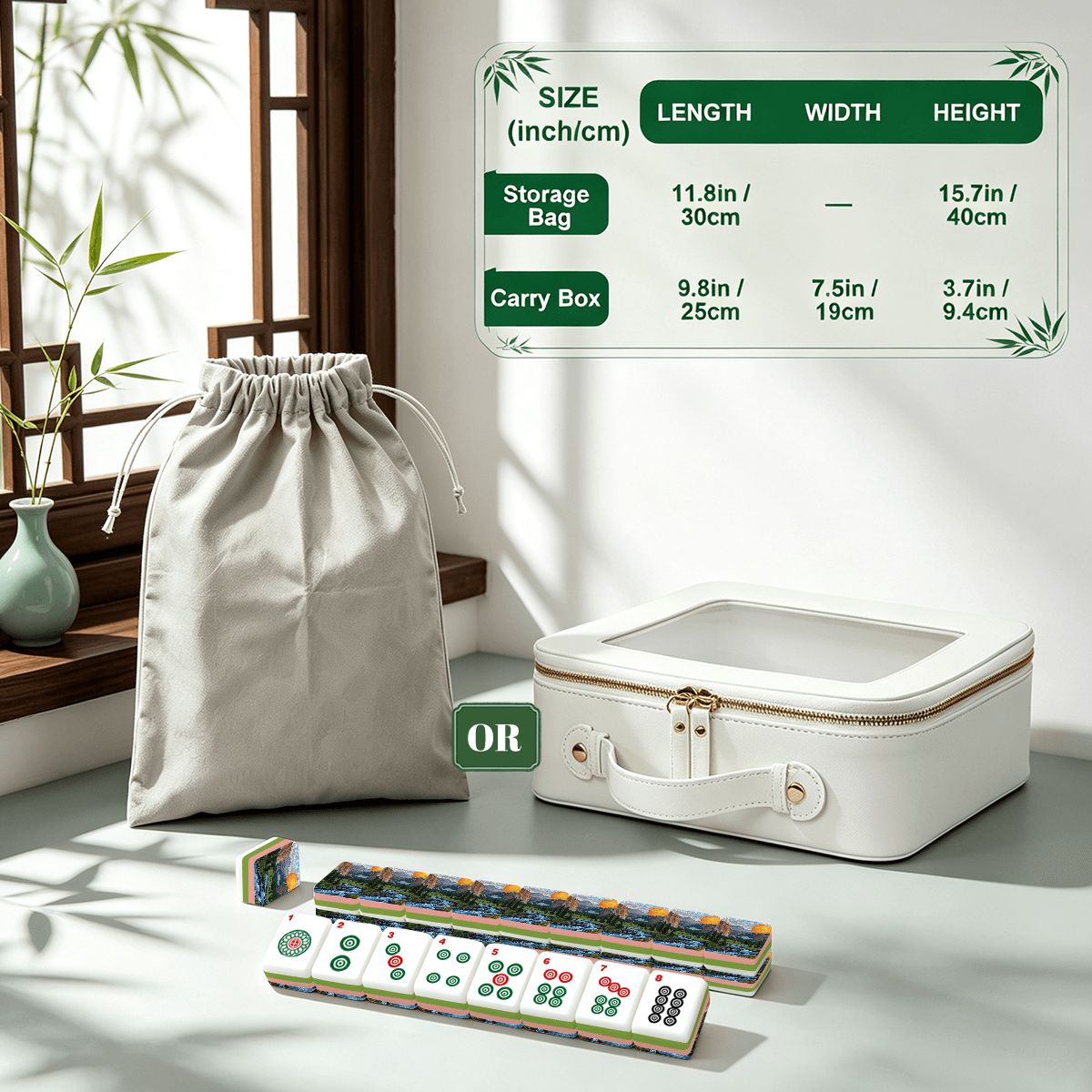 4 Layer Mahjong Tiles Set - Multiple Styles Available