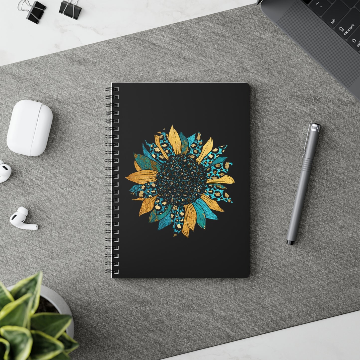 Blue Flower Notebook