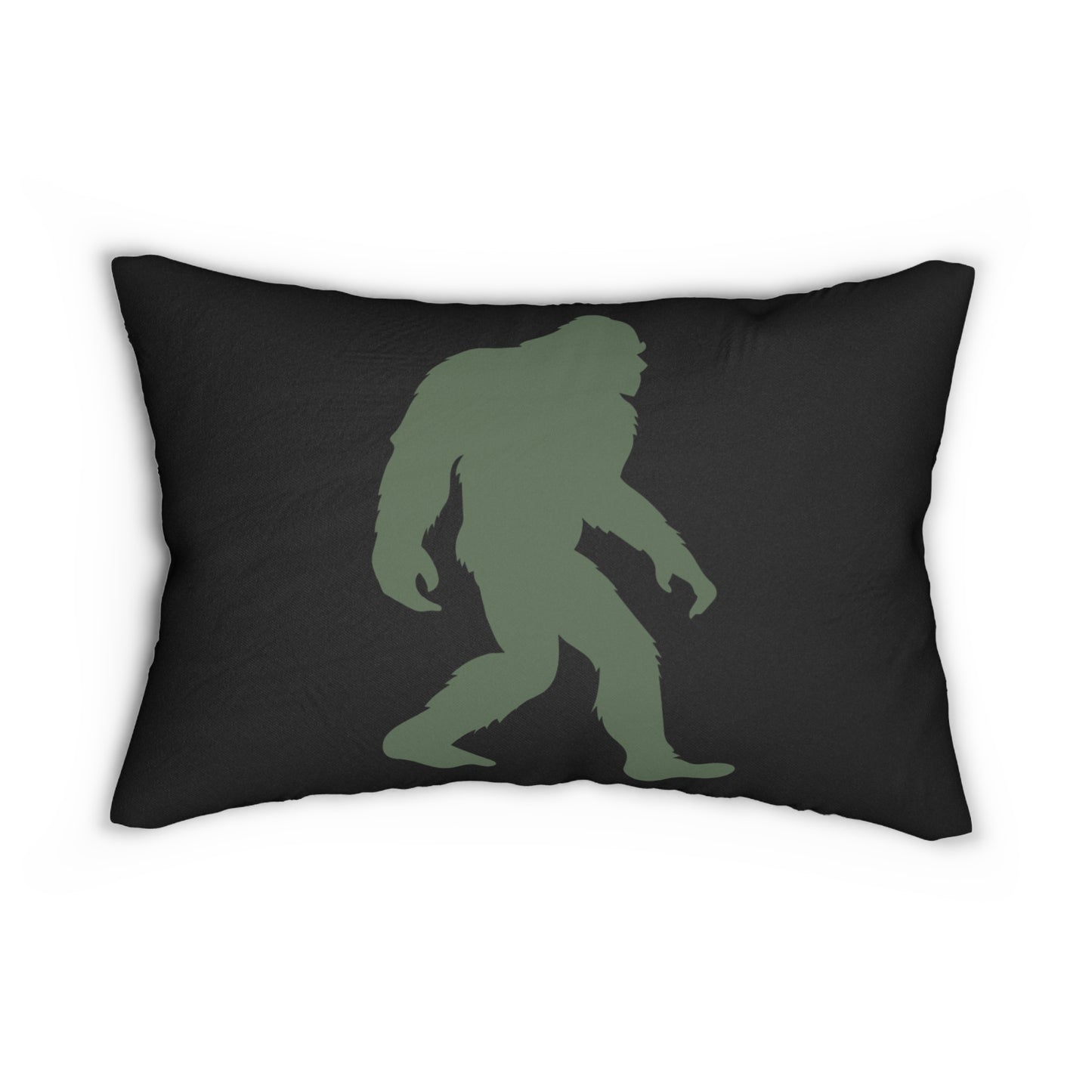 Bigfoot Green Lumbar Pillow
