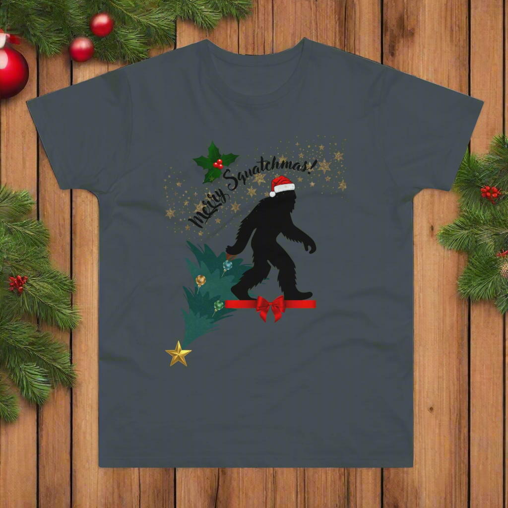 Merry Squatchmas T-shirt for Men